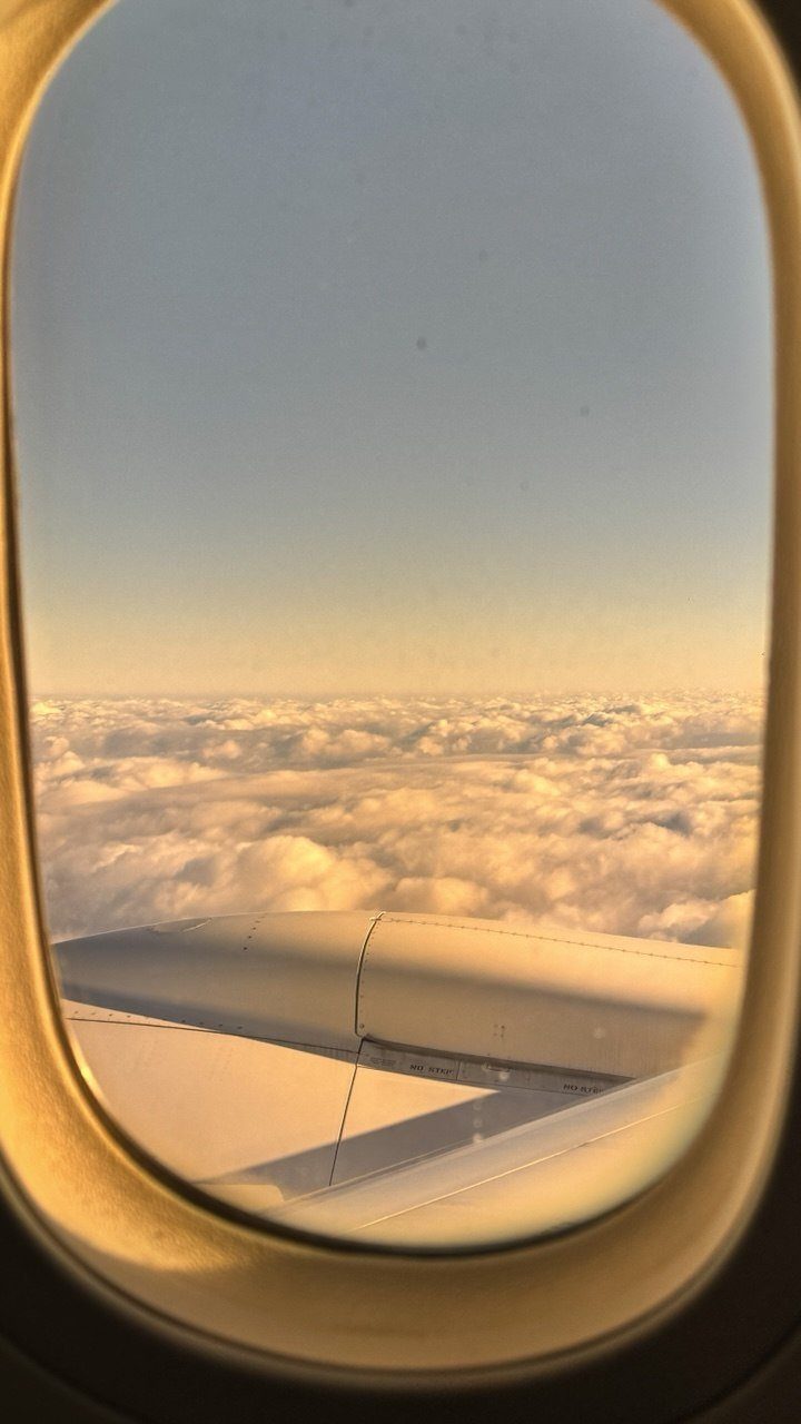 View from a plane window
